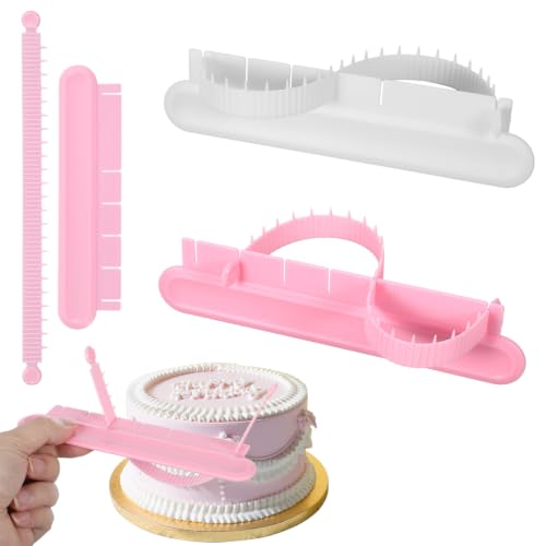 2 Pcs Cake Arch Guide Tool, Adjustable Fondant Cake Arc Ruler