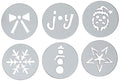 OXO Good Grips Cookie Press Holiday Disk Set, Metallic