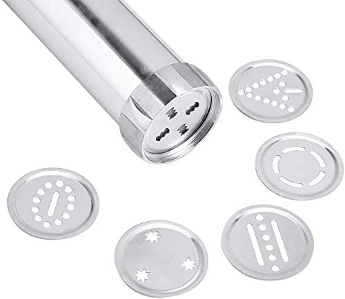 GOTOTOP Cookie Press Kit Biscuit Maker Machine Making Cake Decorating Tools Kitchen Baking with 4 Nozzles and 20 Mold