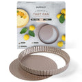 HAPPIELS 9 inch Tart Pan with Removable Bottom Nonstick, PFOA & BPA Free - style: 9'' Tart Pan