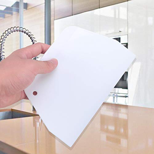 Tofficu 2Pcs Plastic Cake Scraper Set 6.1-Inch Icing Smoother - size: 15.5cm*10.5cm*0.3cm