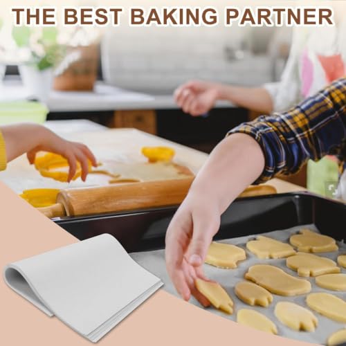 130-Pack Precut Parchment Paper Sheets | 12x12 Inch White Baking Paper | Heavy Duty Non-Stick Liners for Oven, Air Fryer, Grill & Steaming | Perfect for Baking, Cooking, Wrapping Food - color: White 12" x 12"