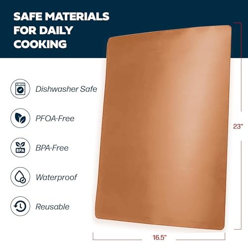 Cooks Innovations Non-Stick Oven Liner 1 Pack BPA-Free Heat Resistant Mat - color: Copper