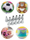 11 Small Star Piping Tips, Open Star Tip Set for Borders & Swirls