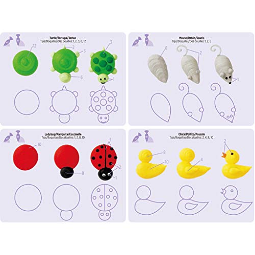 13pcs Cake Icing Piping Drawing Board Template Paper