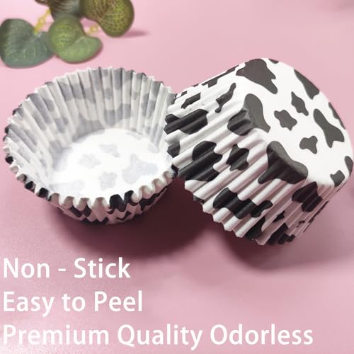 Cupcake Liners Baking Cups 100 Pack Standard Food Grade Paper Muffin Cups - color: Black