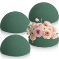 Boao 4 Pcs Half Ball Floral Foam Block 4.72 x 2.36 Inch Green Wet Dry Flower Foam Balls Large Flower Craft for Wedding Fresh and Artificial Flowers Plant Bouquet Arrangement DIY Craft - size: 4.72 x 2.36 Inch