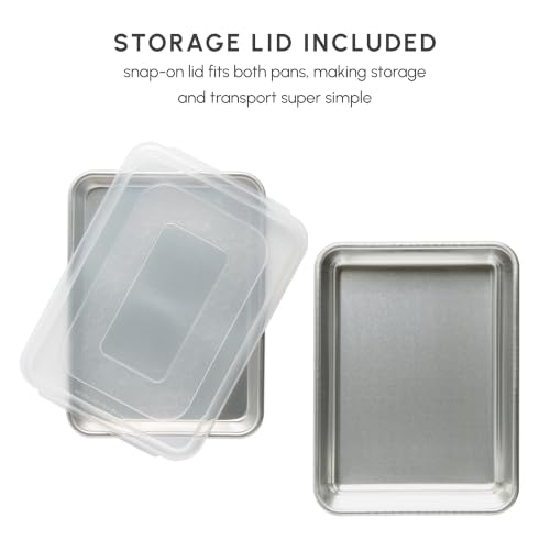 Nordic Ware Aluminized Steel Baking Set 9X13, Quarter Sheet and Lid - size: 9x13 and Quarter Sheet 3-Piece Set