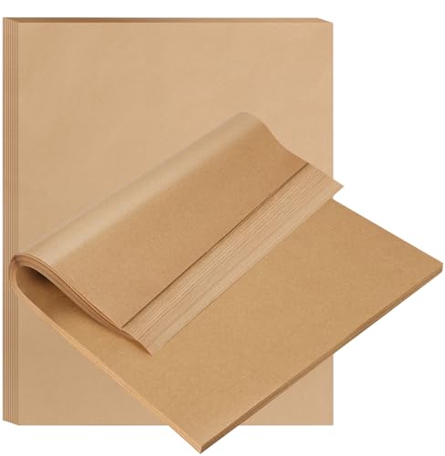 BYKITCHEN 12 x 16 Inch Unbleached Parchment Paper Sheets for Baking,120PCS - size: 12 x 16 Inch