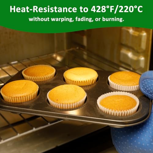 Caperci 225pcs Parchment Cupcake Liners - Standard Muffin Cups for Baking - color: Natural