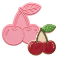 Cherry Cookie Cutters with Embosser Stamp 3D Printed PLA Fruit Shape 6 Inch Summer Cherry Theme Party Birthday Baking Supplies - color: Cherry, size: 6"