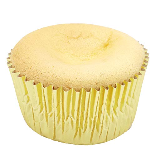 Standard Gold Foil Cupcake Liners Muffin Baking Cups for Party and More, 100-Count - color: Gold