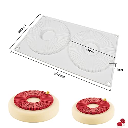mostsom Silicone Donut Molds Non-Stick Donut Pan Food Grade Silicone Pans for Doughnut Baking (Doughnut I) - size: Doughnut I