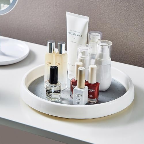 Lazy Susan Turntable Organizer 4 Pack - 10" Rotating Spice Rack Trays - size: 10inch - 4 Pack