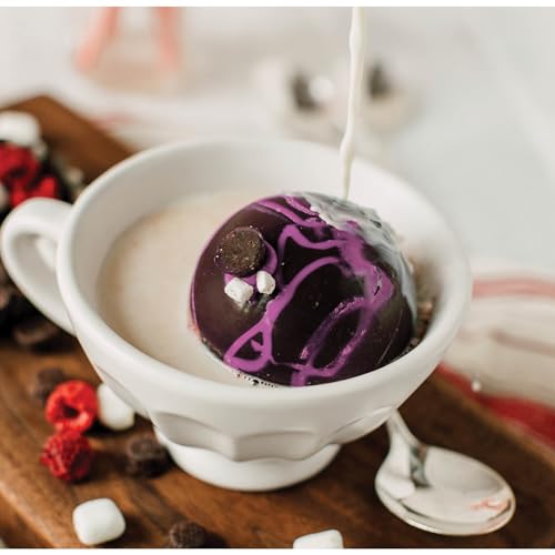 Mrs. Anderson’s Baking Hot Cocoa Bomb Semi Sphere Forms, Non-Stick European-Grade Silicone, Set of 2 - style: Cocoa Bomb