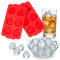 Angry Birds Ice Cube & Chocolate Molds- 2 Trays, 12 Cavity Silicone Baking Molds- 3D Fun Animals for Whiskey Cocktails, Chilling Drinks- Reusable Dessert for Parties or Gift, Easy Fill Dishwasher Safe
