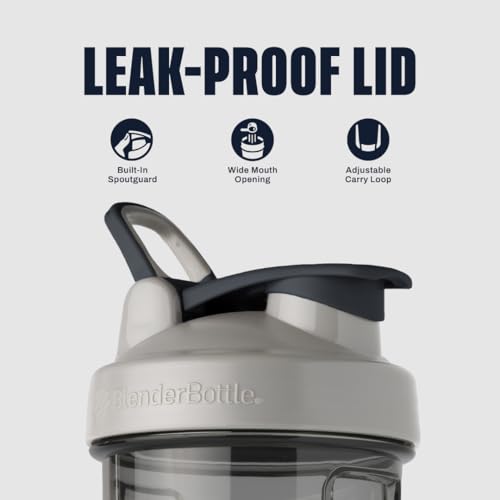 BlenderBottle ProSeries Tritan Shaker Bottle 32 oz Pebble Grey - color: Pebble Grey, size: 946 ml