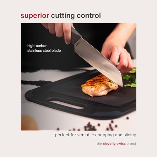 Zyliss Utility Comfort Knife, Santoku Knife, 5.9" - size: 5.9"