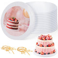 12PCS Cake Boards 10 inch Round, 1/2" Thick White Cake Drums - color: 1/2in-12pcs-10in