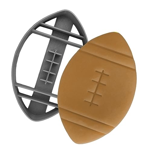 American Football Cookie Cutter 4.5" Inch - Sports Cookie Cutters Shapes & Stamp, football Cookie Cutter for DIY Baking Supplies - size: 4.5 Inch
