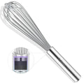 Webake 14 Inch Commercial Whisk, 304 Stainless Steel Large Whisk, Extra-Thick 2.5mm Wires, Professional Kitchen Tool for Mixing, Beating, Blending - size: 14Inch