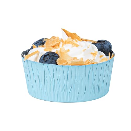 Restaurantware Pastry Tek 3 oz Round Blue Foil Ramekin Cups, 200 Count - color: Blue