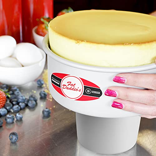 Fat Daddio's PCC-73SET Anodized Aluminum Round Cheesecake Pans, 2 Piece Set, 7 x 3 Inch - size: 7 x 3 Inch, Set of 2, style: Sets