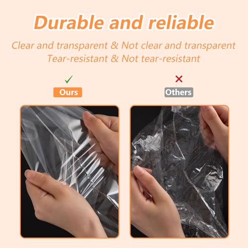 Self Sealing Cellophane Bags 8x12 Inches 200 Pcs, Clear Resealable Cello Plastic Bags Self Adhesive for Clothes Shirts Pants Foods Gifts Packaging - color: 8×12 inch