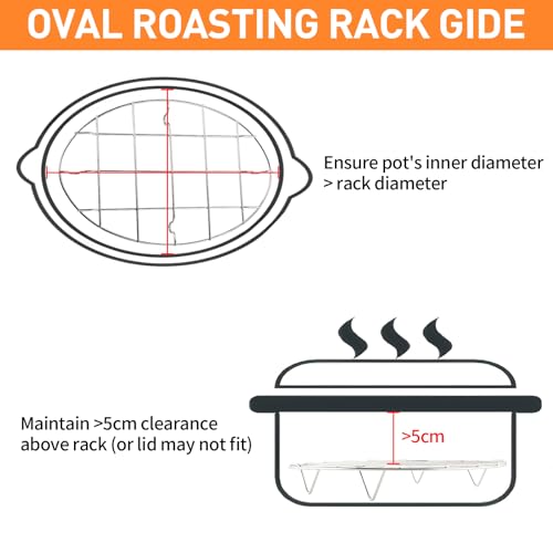TamBee Turkey Roasting Cooling Racks Wire Broiling Rack Roasting Rack - size: 11.3" x 8.3"-1pc