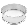 Vollum Stainless Steel Flour Sifter Fine Mesh Baking Sieve 9.5" - size: 9.5" Dia. x 2.5" High