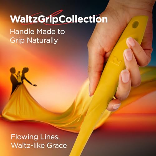 Kitchen Mama WaltzGrip Platinum Silicone Basting Pastry Brush, Yellow - color: Yellow