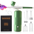 BLEDS Dual-Action Airbrush Kit with Air Compressor, Auto-Stop Air Brush