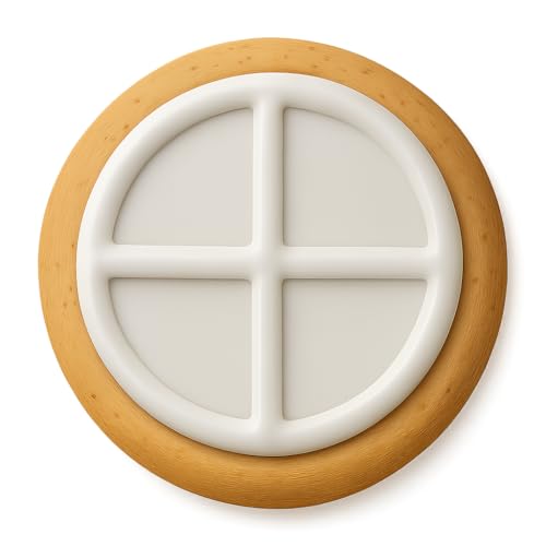 Medicine Wheel Emblem Cookie Cutter & Stamp, Fondant & Clay Cutter - 3.9x4"