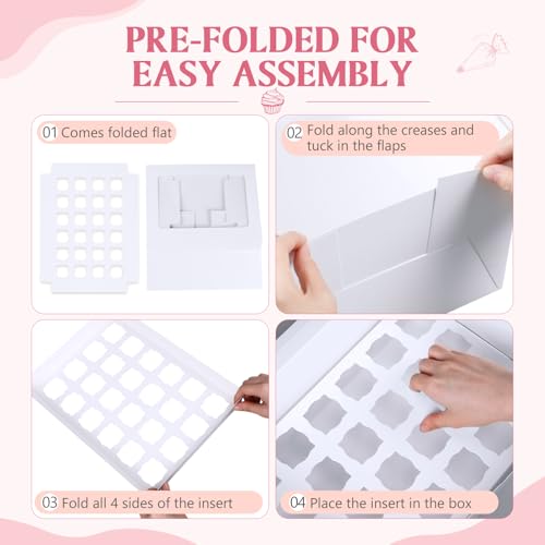 15 Pack Dessert Shooter Box with Window, 24 Count 3 oz, White - color: White, size: 24 Count 3 oz
