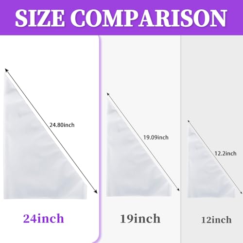 24 Inch Disposable Large Piping Bags,100 PACK Extra Large Thick Pastry Bags - size: 24inch -100 Pack