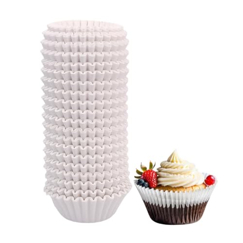 500pcs White Muffin Liners, Standard Cupcake Liners for Baking Cup - color: White