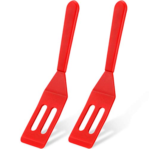 Patelai Mini Brownie Serving Spatula Silicone, Red, 2 Pieces - color: Red