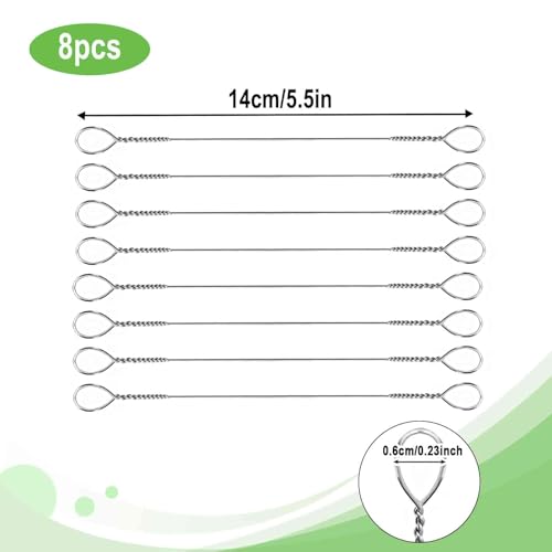 8-Piece Cheese Slicer Wire, Replacement Cheese Slicing Board Wire, Marble Cheese Slicing Board Wire for Cutting Cheese and Butter Chunks, 5.5-Inch Length (8-Piece Pack)