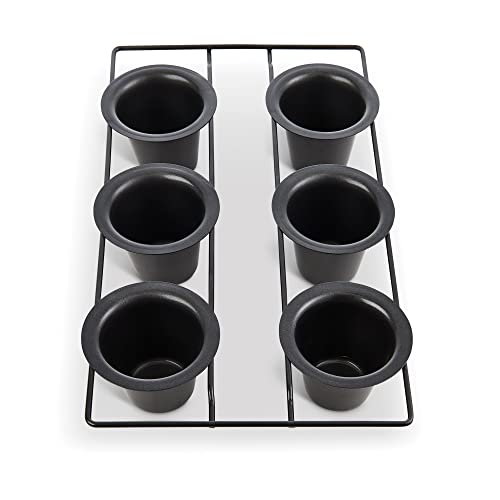 Mrs. Anderson's Baking 6-Cup Popover Pan, Carbon Steel with Non-Stick Coating, PFOA Free, 15.75 x 9 x 2.25-Inches - style: Popover, 6-Cup
