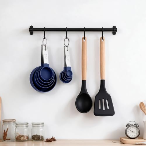 Measuring Cups and Spoons Set, 10-Piece with Stainless Steel Handles, Blue - color: Blue 10 Pcs