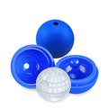 Ice Cube Mold 2 Pack Silicone 3D Space Station Ice Molds Sphere Big Ice Ball Maker for Whiskey, Bourbon and Cola (2)