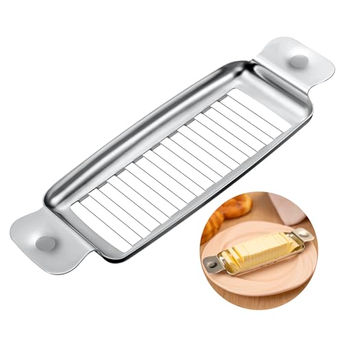 Stainless Steel Butter Cutter for Uniform 1/4-Inch Cheese and Butter Slices
