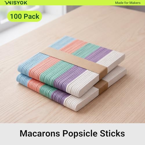 100Pcs 4.5 Inch Macarons Popsicle Sticks - size: 100pcs