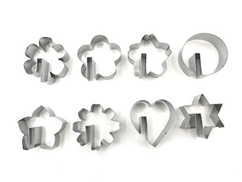 Mug Cup Rim Edge Cookie Cutter 8PC Stainless Steel