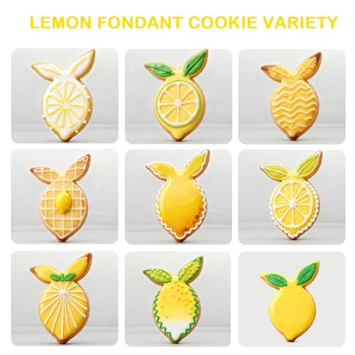 3 Piece Lemon Cookie Cutters- 3.77",3",2" Fruit Cookie Cutters Shapes - style: 3 pcs Lemon cookie cutter