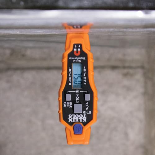 Klein Tools ET10 Magnetic Digital Pocket Thermometer, Fahrenheit/Celsius - style: Magnetic Digital