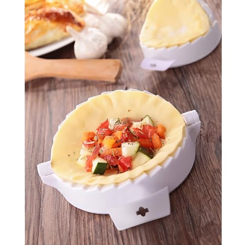 HIC Kitchen Grande Empanada Maker, Dough Press for Large Empanadas Raviolis Pierogis Turnovers and Dumplings - style: Grande Pierogi Press