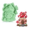 Fairy Gnome Hat Fondant Silicone Mould - Enchanted Cake Decorating Tool - color: Mushroom
