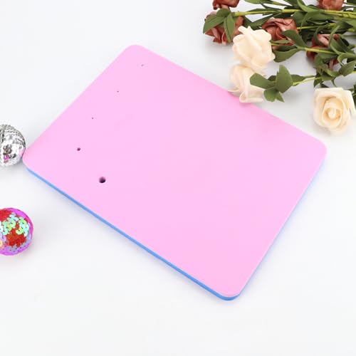 1 Pcs Fondant Foam Pad with 5 Holes, Flower Drying Mat - color: Pink-blue