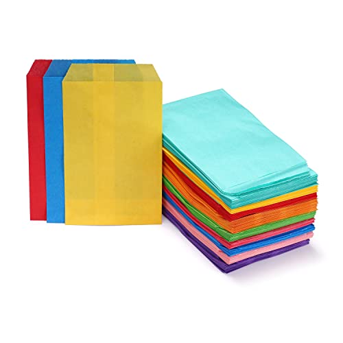 Quotidian Black Flat Greaseproof Paper Cookie Bags 4x6 in, 100 Count - color: Black